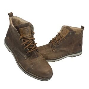 Bullboxer Gelos Brown Leather Lined Chukka Boots Men 13 Portugal Heritage Casual